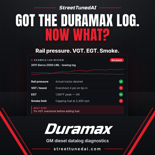 DuramaxTunedAI — Diesel-Specific Tuning Guidance for GM Duramax Platforms